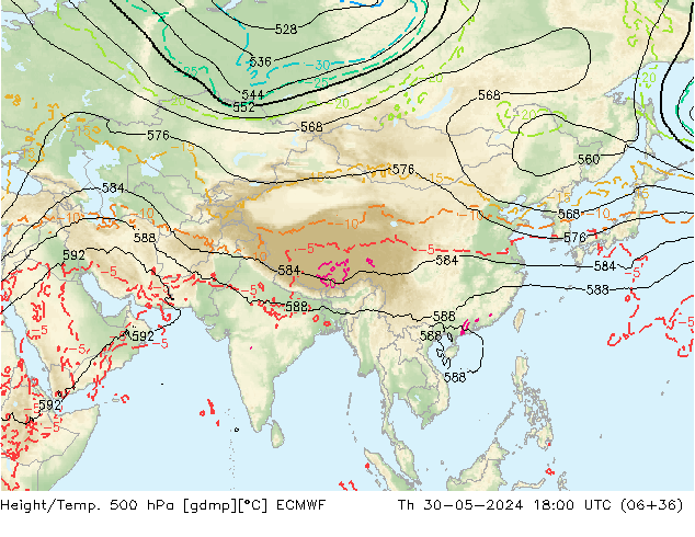 Z500/Regen(+SLP)/Z850 ECMWF do 30.05.2024 18 UTC