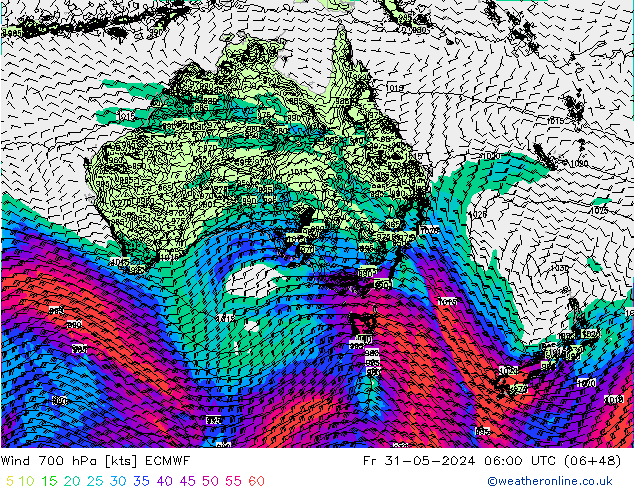  700 hPa ECMWF  31.05.2024 06 UTC