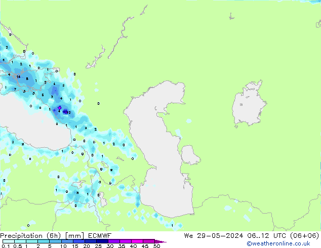 Z500/Rain (+SLP)/Z850 ECMWF St 29.05.2024 12 UTC