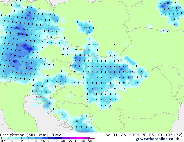 Z500/Regen(+SLP)/Z850 ECMWF za 01.06.2024 06 UTC