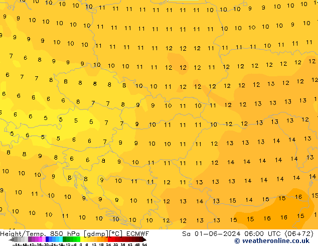 Z500/Regen(+SLP)/Z850 ECMWF za 01.06.2024 06 UTC