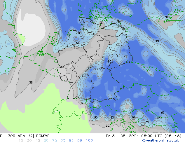 300 hPa Nispi Nem ECMWF Cu 31.05.2024 06 UTC