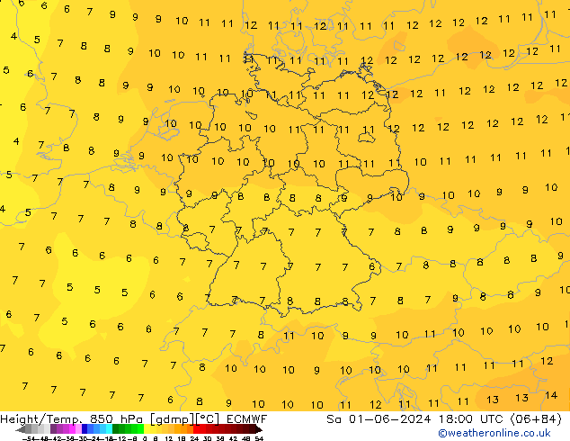 Z500/Rain (+SLP)/Z850 ECMWF Sa 01.06.2024 18 UTC