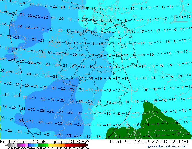 Z500/Rain (+SLP)/Z850 ECMWF Pá 31.05.2024 06 UTC