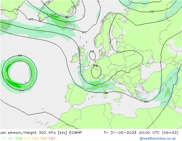 Jet Akımları ECMWF Cu 31.05.2024 00 UTC