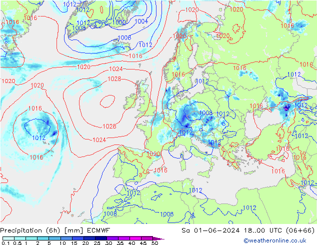 Z500/Rain (+SLP)/Z850 ECMWF  01.06.2024 00 UTC