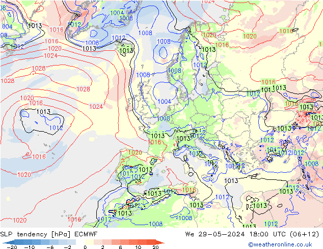 tendencja ECMWF śro. 29.05.2024 18 UTC