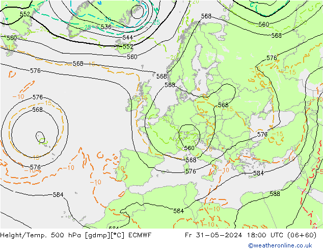 Z500/Rain (+SLP)/Z850 ECMWF pt. 31.05.2024 18 UTC