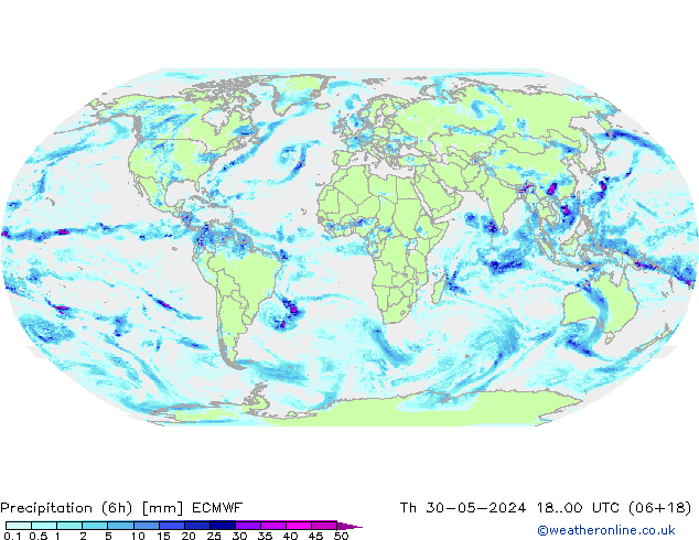 Z500/Rain (+SLP)/Z850 ECMWF Th 30.05.2024 00 UTC