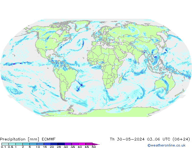 Precipitazione ECMWF gio 30.05.2024 06 UTC