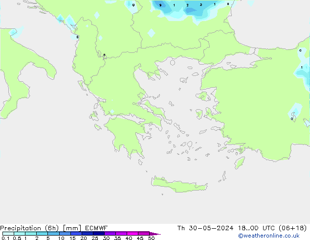 Z500/Rain (+SLP)/Z850 ECMWF  30.05.2024 00 UTC