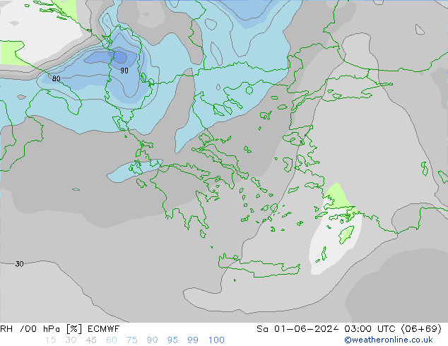 700 hPa Nispi Nem ECMWF Cts 01.06.2024 03 UTC