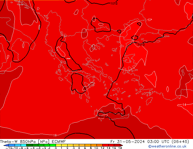 Theta-W 850hPa ECMWF pt. 31.05.2024 03 UTC