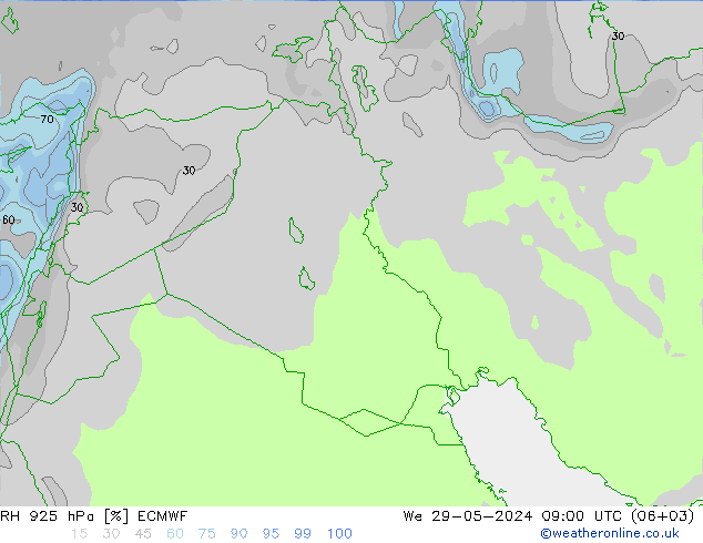 RV 925 hPa ECMWF wo 29.05.2024 09 UTC