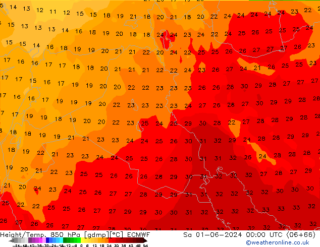 Z500/Rain (+SLP)/Z850 ECMWF So 01.06.2024 00 UTC