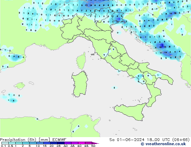 Z500/Rain (+SLP)/Z850 ECMWF sam 01.06.2024 00 UTC