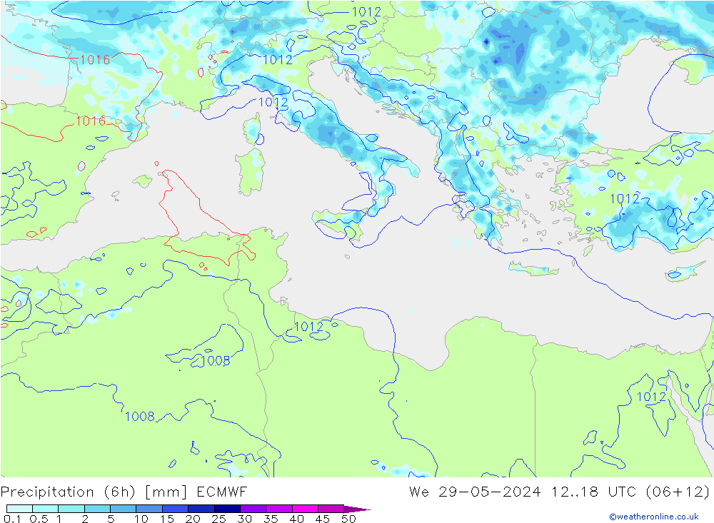 Z500/Rain (+SLP)/Z850 ECMWF St 29.05.2024 18 UTC