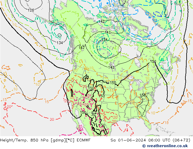 Z500/Yağmur (+YB)/Z850 ECMWF Cts 01.06.2024 06 UTC