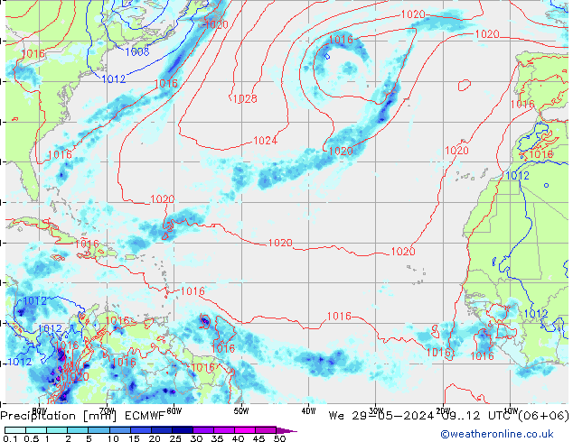 Precipitación ECMWF mié 29.05.2024 12 UTC