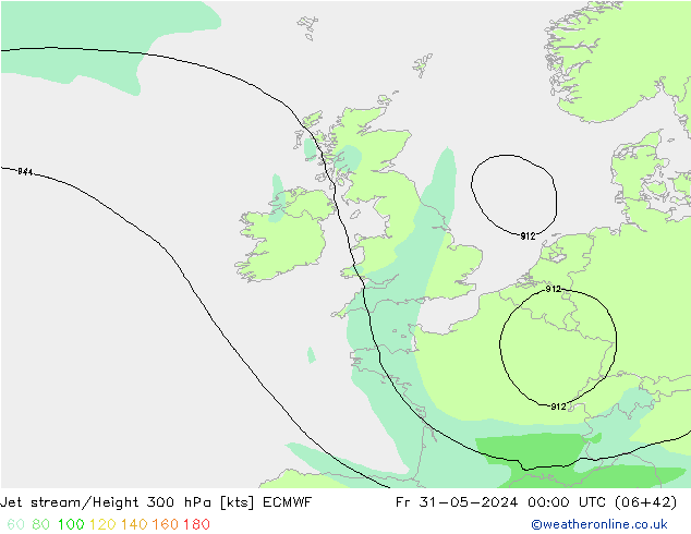 Jet Akımları ECMWF Cu 31.05.2024 00 UTC