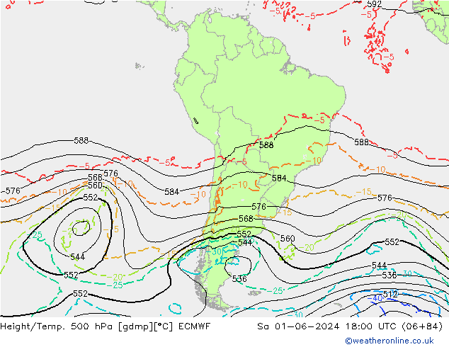 Z500/Rain (+SLP)/Z850 ECMWF  01.06.2024 18 UTC