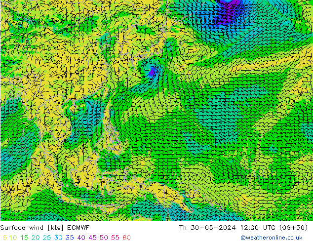  10 m ECMWF  30.05.2024 12 UTC