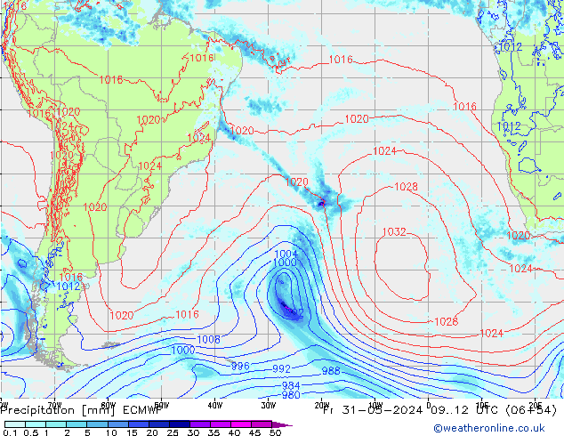 Yağış ECMWF Cu 31.05.2024 12 UTC