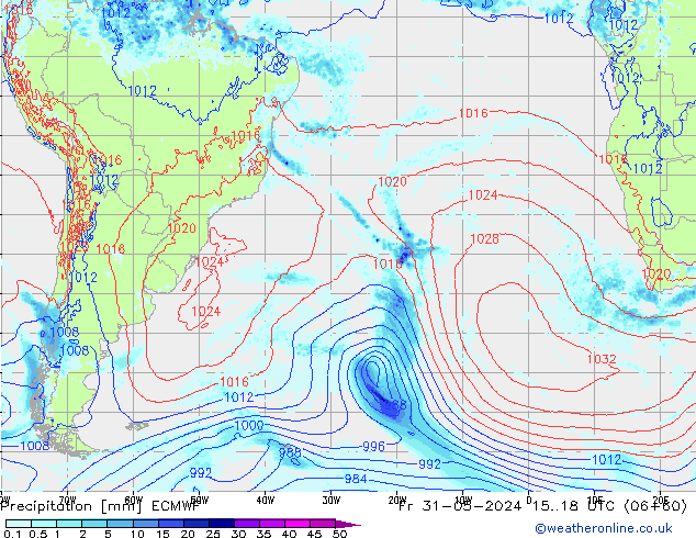 Yağış ECMWF Cu 31.05.2024 18 UTC