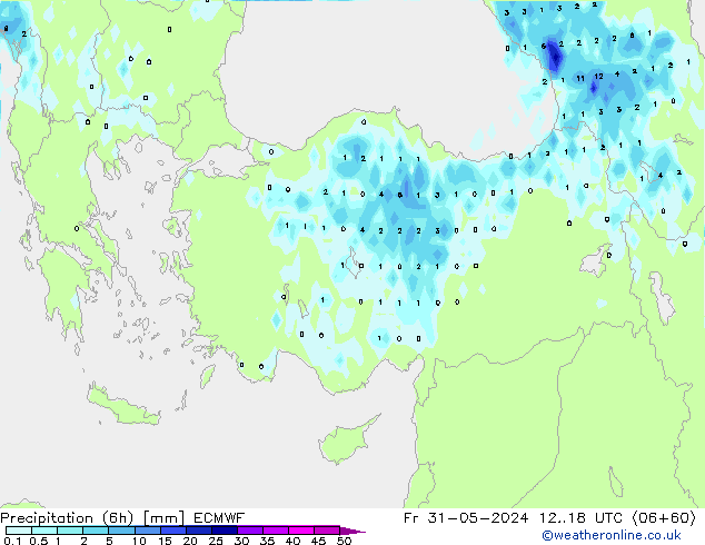 Z500/Yağmur (+YB)/Z850 ECMWF Cu 31.05.2024 18 UTC