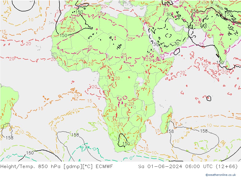 Z500/Rain (+SLP)/Z850 ECMWF сб 01.06.2024 06 UTC