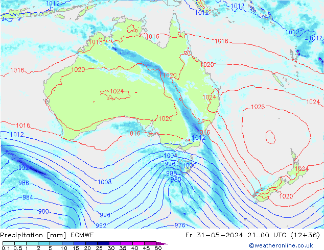 Yağış ECMWF Cu 31.05.2024 00 UTC