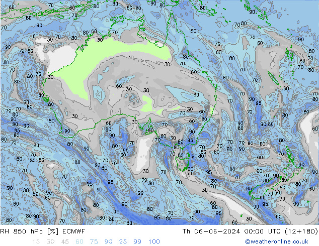 RV 850 hPa ECMWF do 06.06.2024 00 UTC