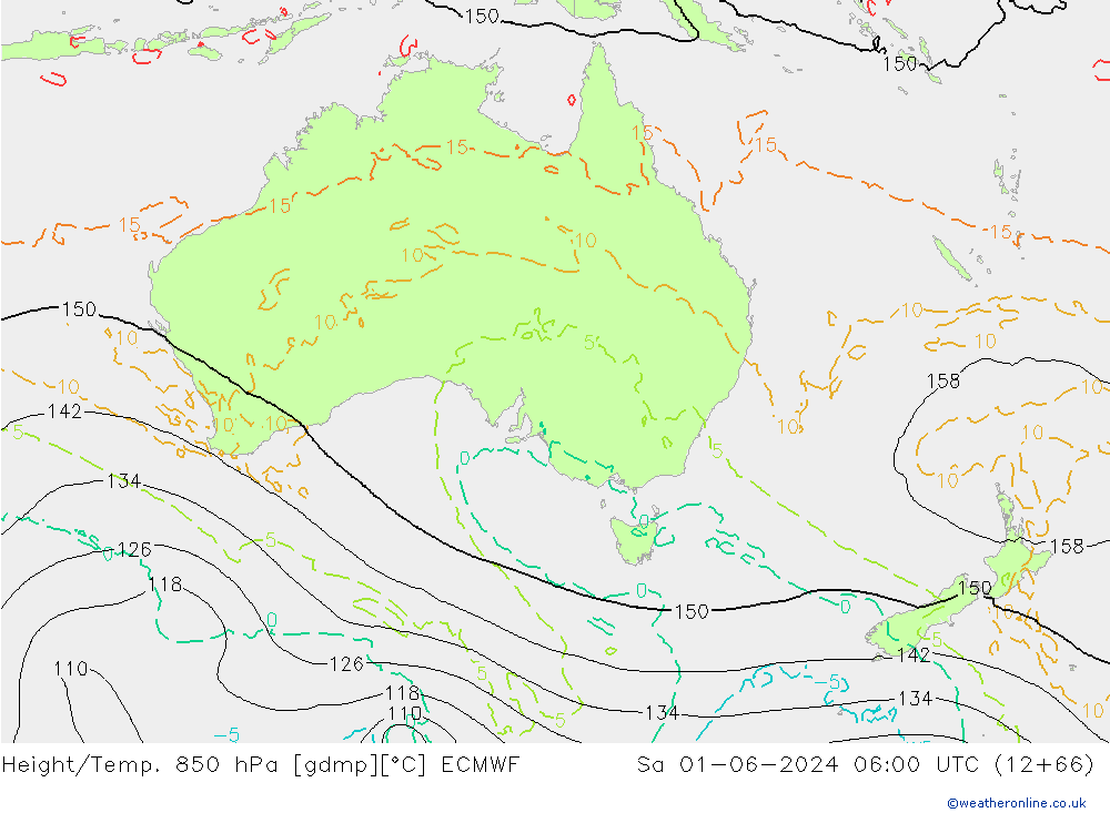 Z500/Yağmur (+YB)/Z850 ECMWF Cts 01.06.2024 06 UTC