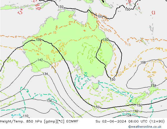 Z500/Rain (+SLP)/Z850 ECMWF nie. 02.06.2024 06 UTC