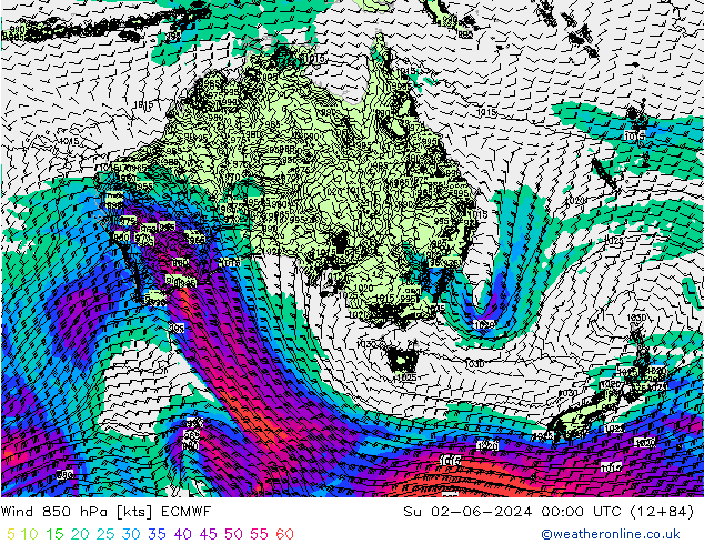  850 hPa ECMWF  02.06.2024 00 UTC