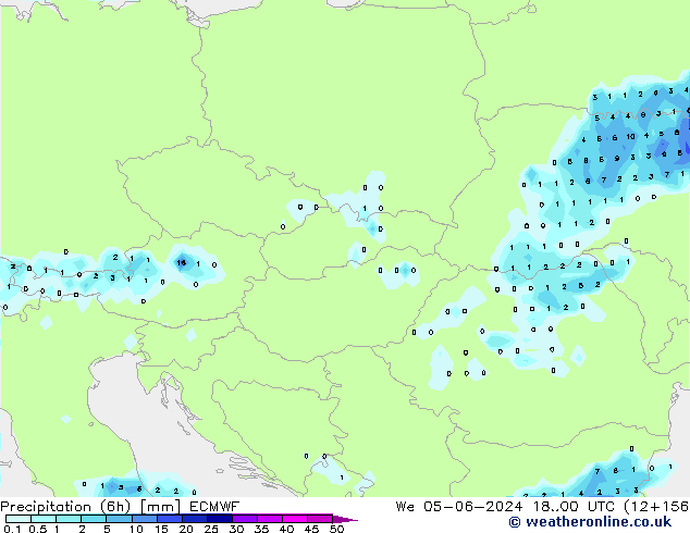 Z500/Rain (+SLP)/Z850 ECMWF We 05.06.2024 00 UTC