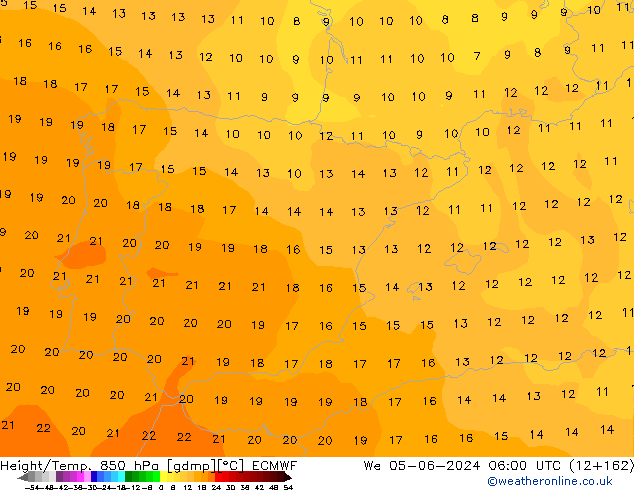 Z500/Regen(+SLP)/Z850 ECMWF wo 05.06.2024 06 UTC