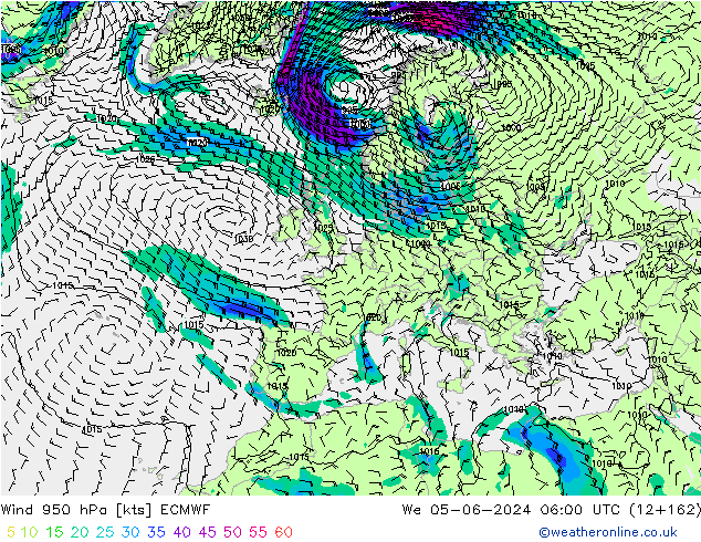  950 hPa ECMWF  05.06.2024 06 UTC