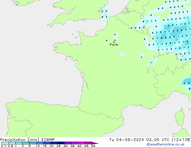 opad ECMWF wto. 04.06.2024 06 UTC