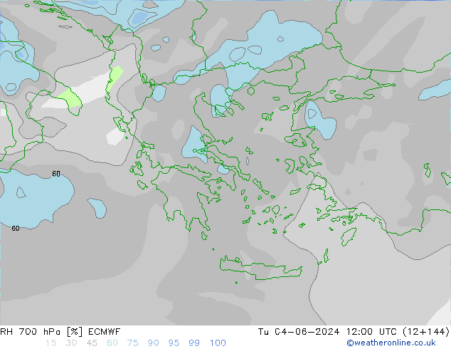 RV 700 hPa ECMWF di 04.06.2024 12 UTC