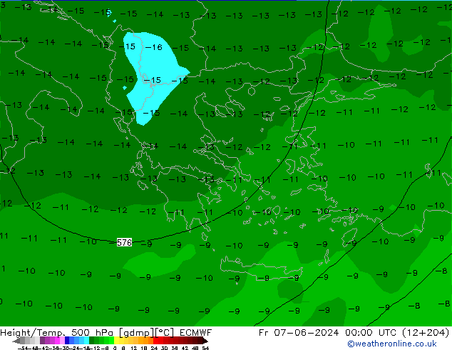 Z500/Regen(+SLP)/Z850 ECMWF vr 07.06.2024 00 UTC