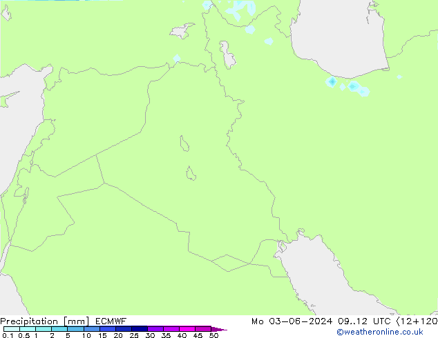 precipitação ECMWF Seg 03.06.2024 12 UTC