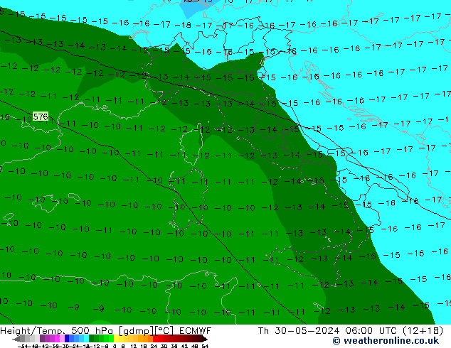 Z500/Regen(+SLP)/Z850 ECMWF do 30.05.2024 06 UTC