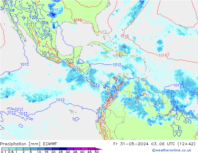 Precipitazione ECMWF ven 31.05.2024 06 UTC