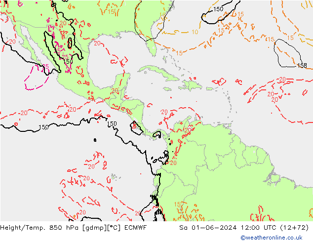 Z500/Rain (+SLP)/Z850 ECMWF So 01.06.2024 12 UTC