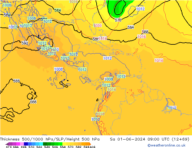 Thck 500-1000hPa ECMWF so. 01.06.2024 09 UTC