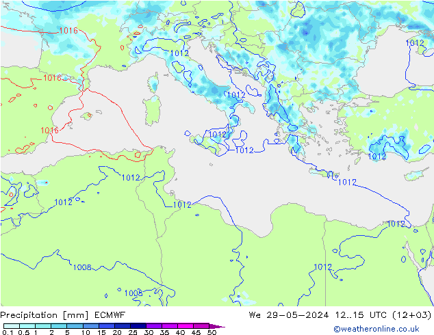 Niederschlag ECMWF Mi 29.05.2024 15 UTC