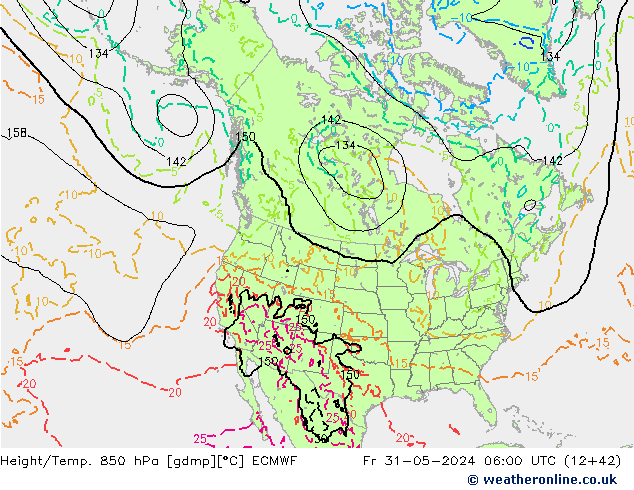 Z500/Rain (+SLP)/Z850 ECMWF  31.05.2024 06 UTC