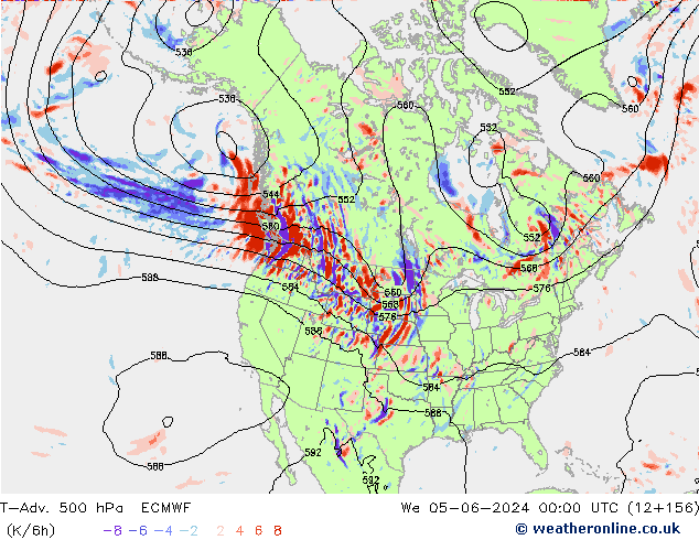 T-Adv. 500 hPa ECMWF We 05.06.2024 00 UTC