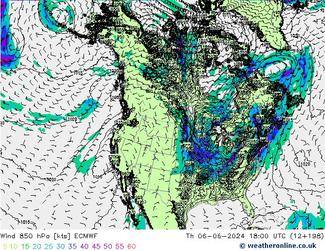 Wind 850 hPa ECMWF Do 06.06.2024 18 UTC